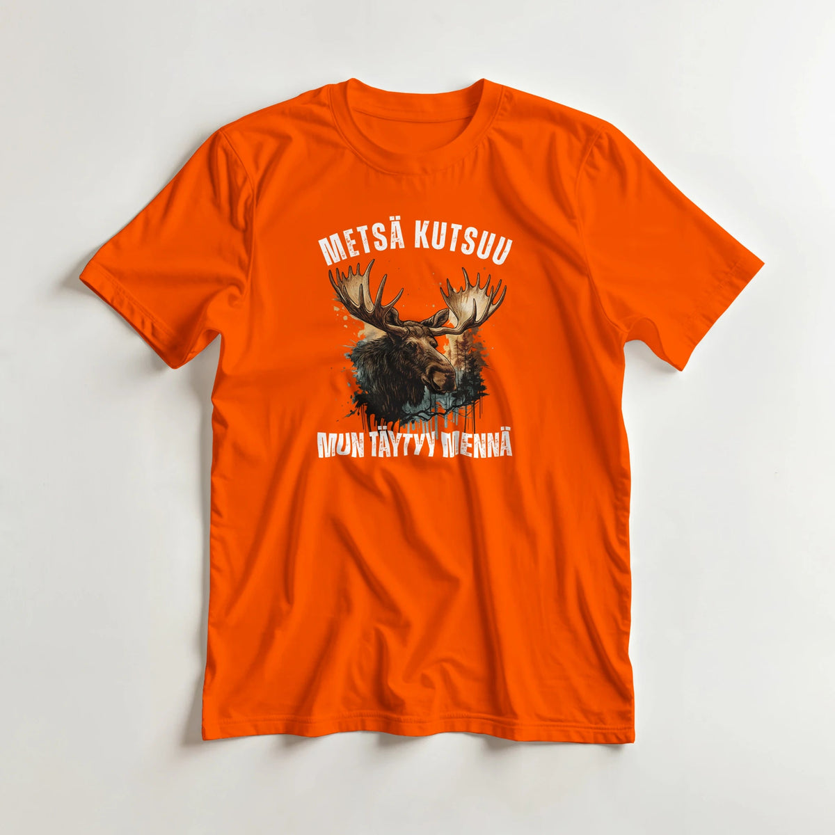 Metsä Kutsuu, Mun Täytyy Mennä - Hirvi - 3XL - 5XL T - paita - Mun Paita