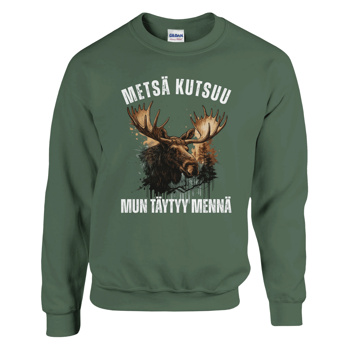 Metsä Kutsuu, Mun Täytyy Mennä - Hirvi - Collegepaita - Mun Paita