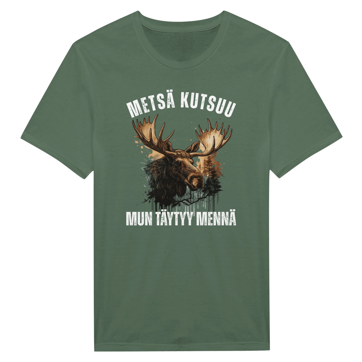 Metsä Kutsuu, Mun Täytyy Mennä - Hirvi - Miesten T - paita - Mun Paita