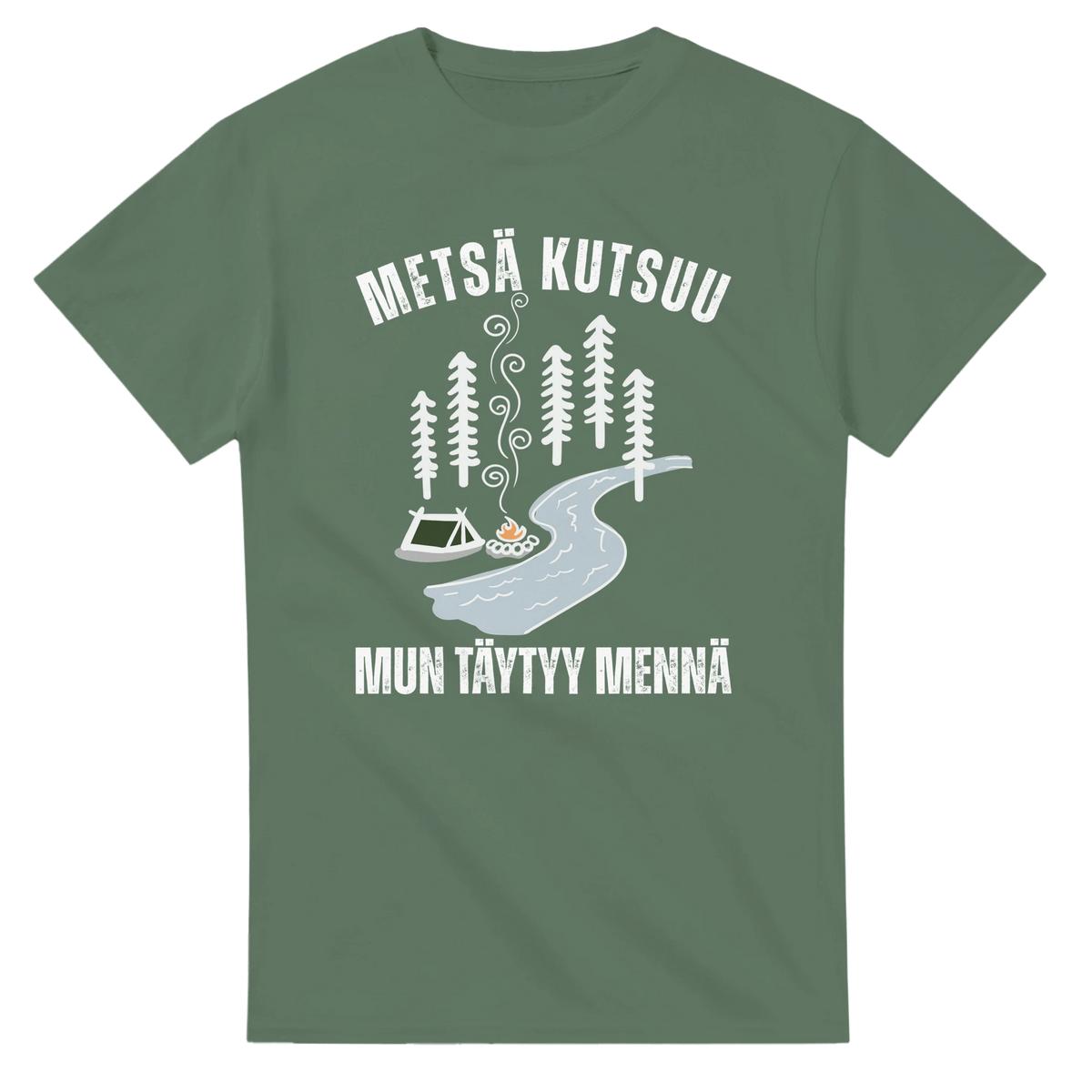 Metsä Kutsuu, Mun Täytyy Mennä - Joki - 3XL - 5XL T - paita - Mun Paita