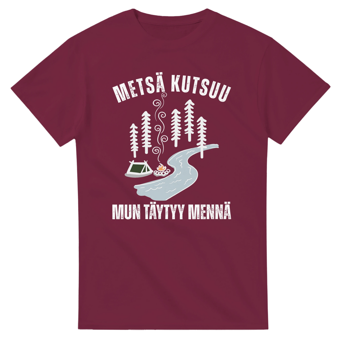 Metsä Kutsuu, Mun Täytyy Mennä - Joki - 3XL - 5XL T - paita - Mun Paita