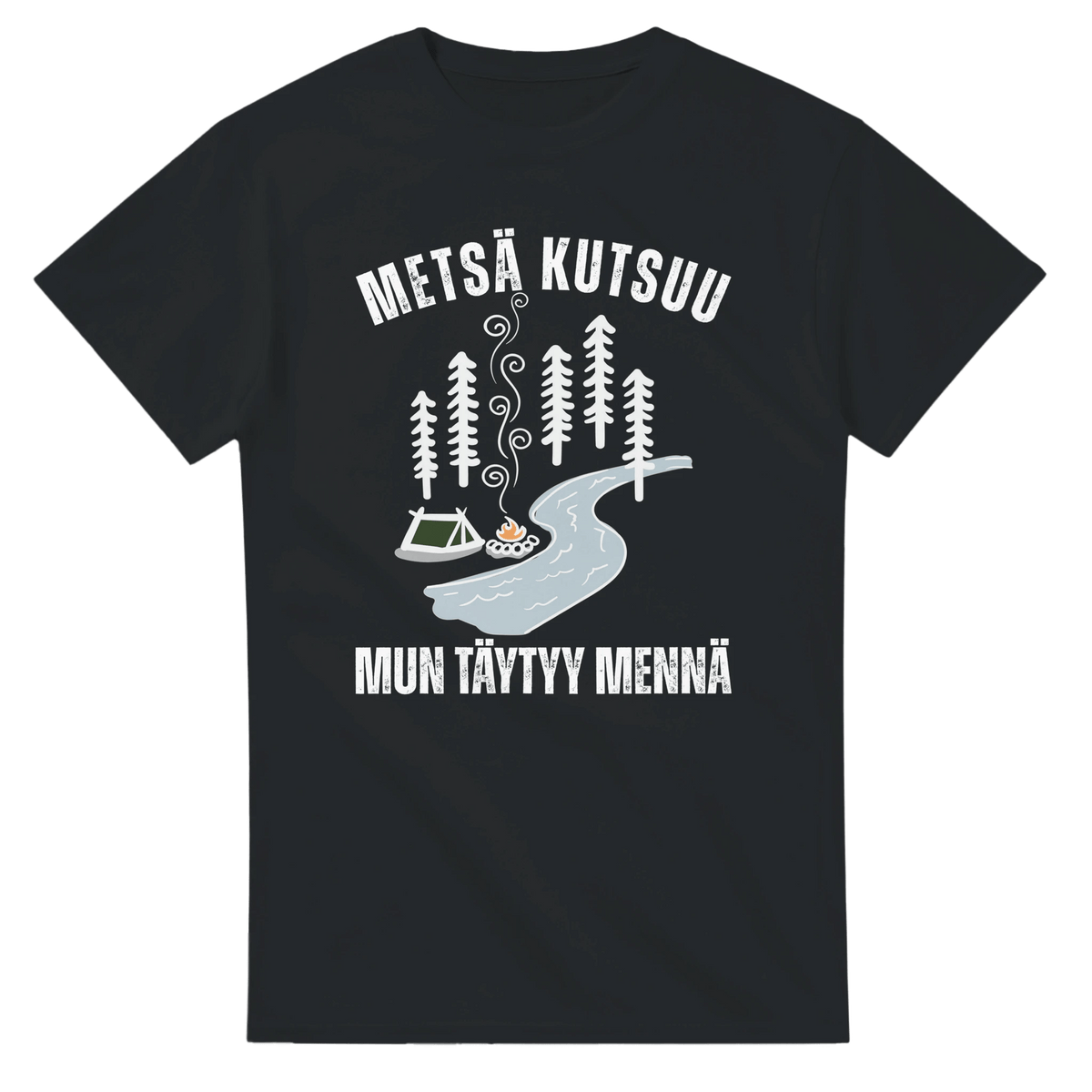Metsä Kutsuu, Mun Täytyy Mennä - Joki - 3XL - 5XL T - paita - Mun Paita
