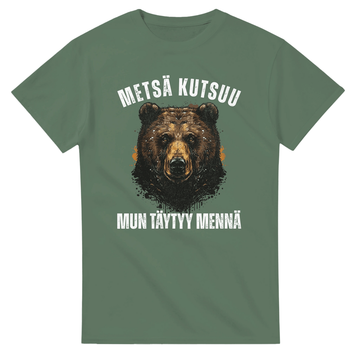 Metsä Kutsuu, Mun Täytyy Mennä - Karhu - 3XL - 5XL T - paita - Mun Paita