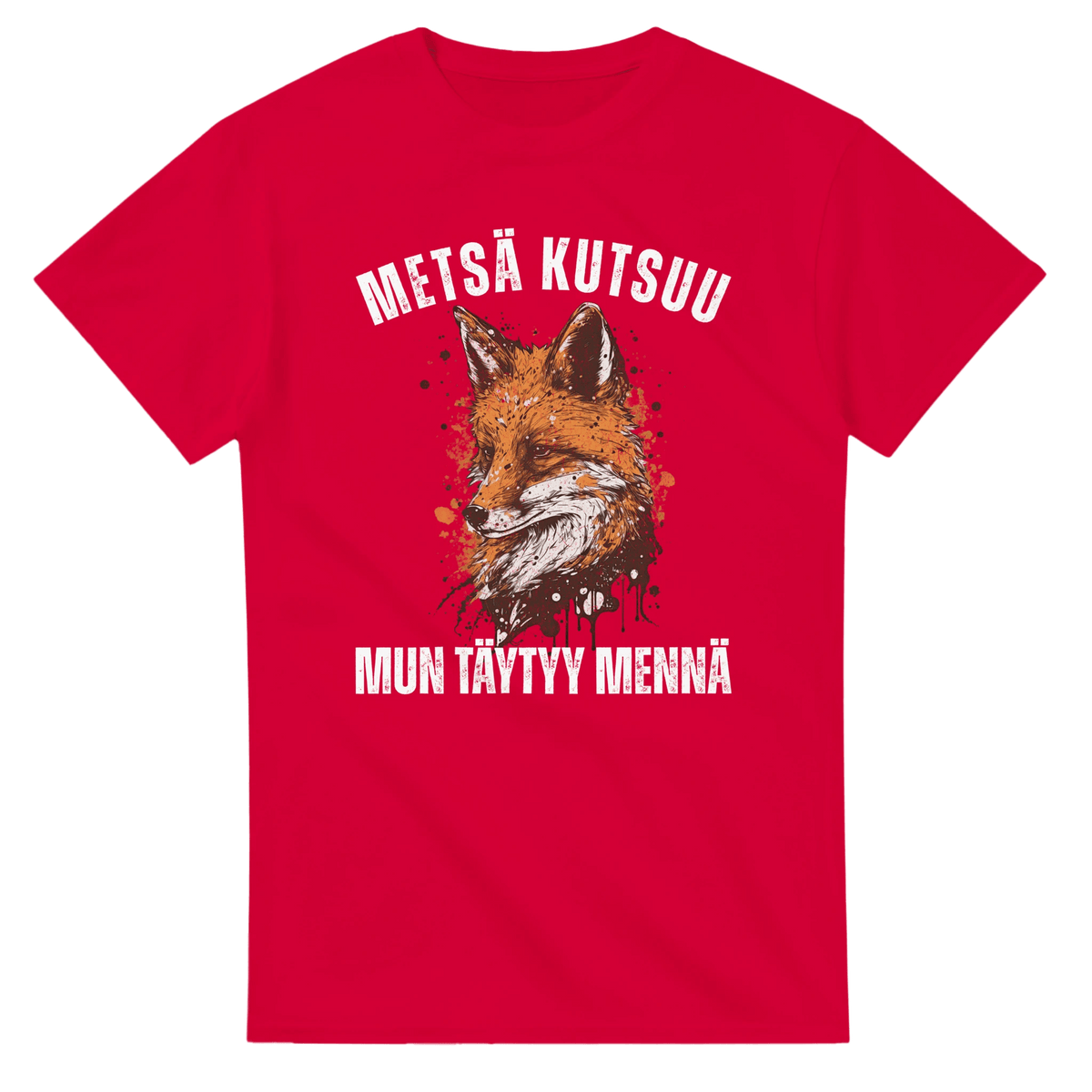 Metsä Kutsuu, Mun Täytyy Mennä - Kettu - 3XL - 5XL T - paita - Mun Paita