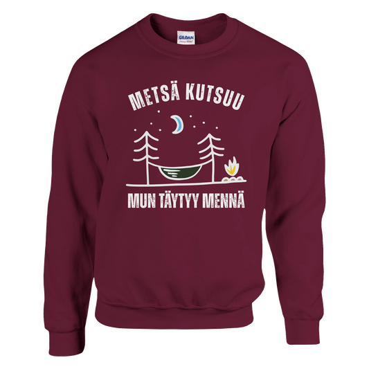 Metsä Kutsuu, Mun Täytyy Mennä - Riippumatto - Collegepaita - Mun Paita