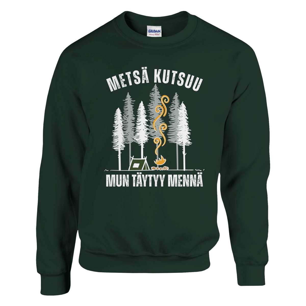 Metsä Kutsuu, Mun Täytyy Mennä - Teltta - Collegepaita - Mun Paita
