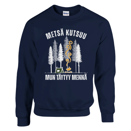 Metsä Kutsuu, Mun Täytyy Mennä - Teltta - Collegepaita - Mun Paita