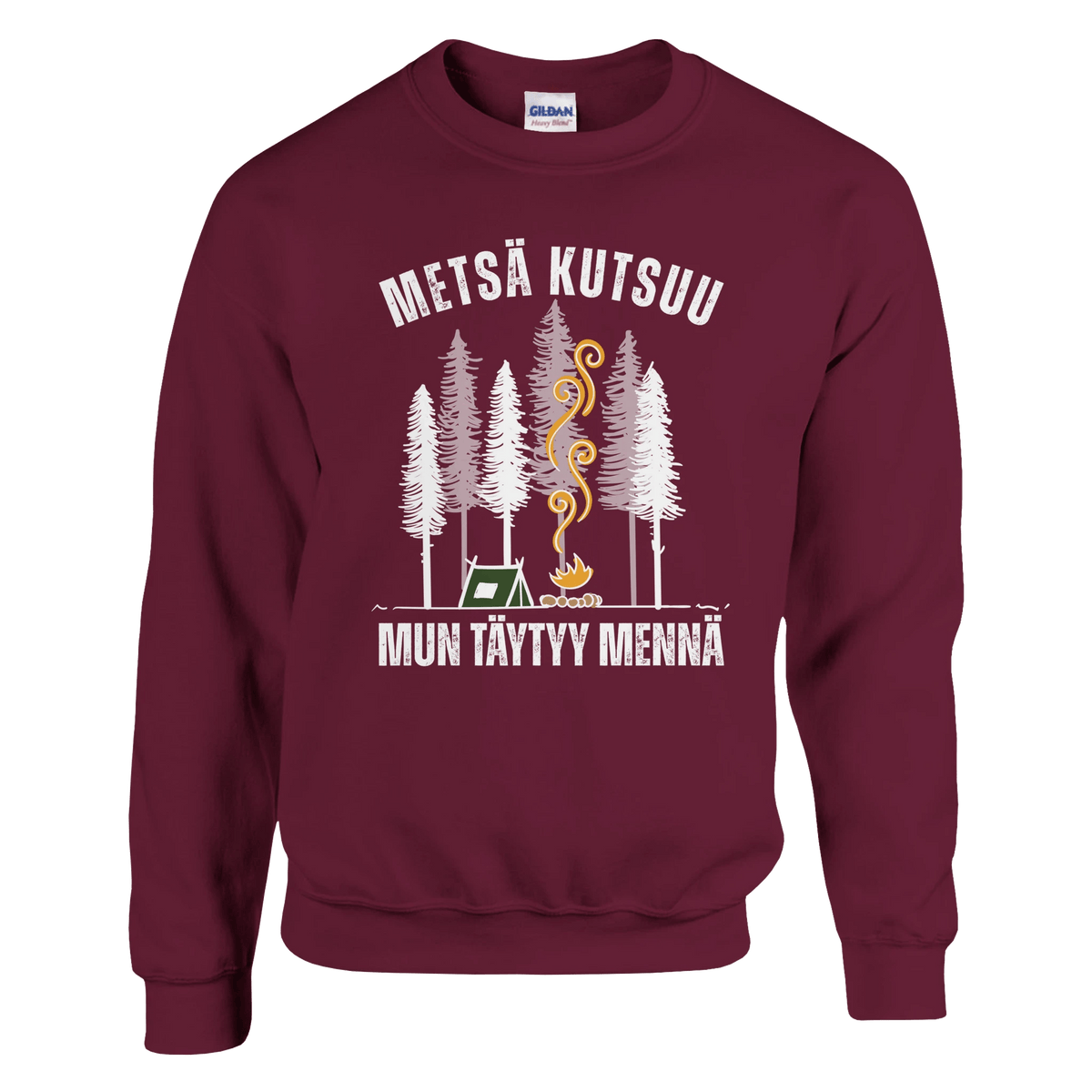 Metsä Kutsuu, Mun Täytyy Mennä - Teltta - Collegepaita - Mun Paita