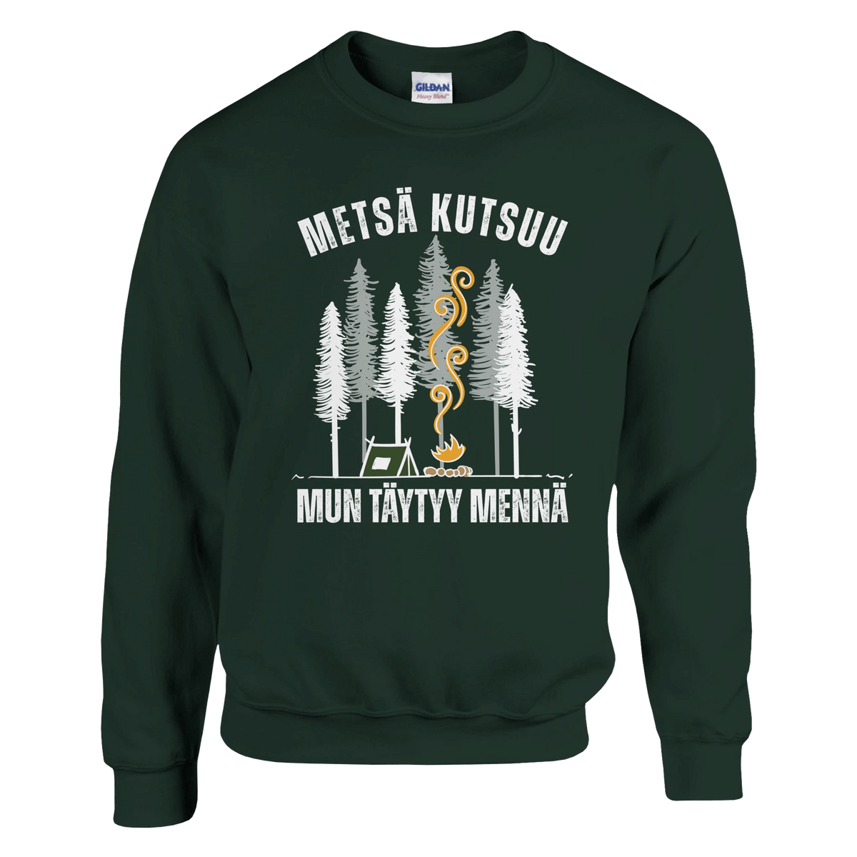 Metsä Kutsuu, Mun Täytyy Mennä - Teltta - Collegepaita - Mun Paita