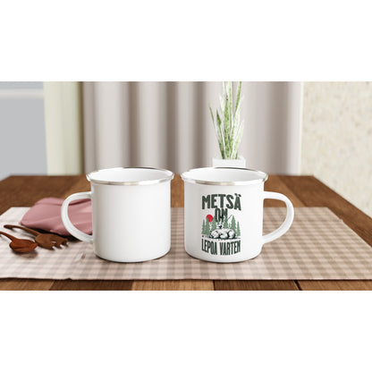 Metsä on lepoa varten - Emalimuki 3,5dl - Mun Paita