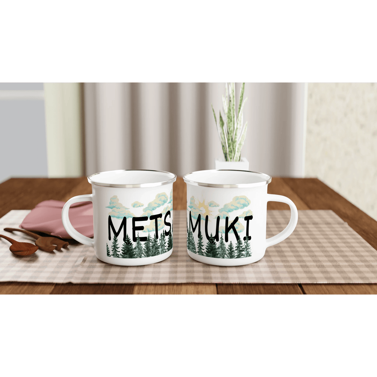 Metsämuki - Emalimuki 3,5dl - Mun Paita
