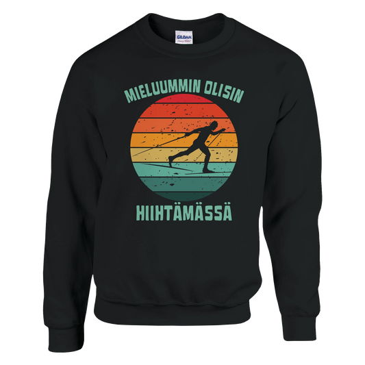 Mieluummin Olisin Hiihtämässä (P) - Collegepaita - Mun Paita
