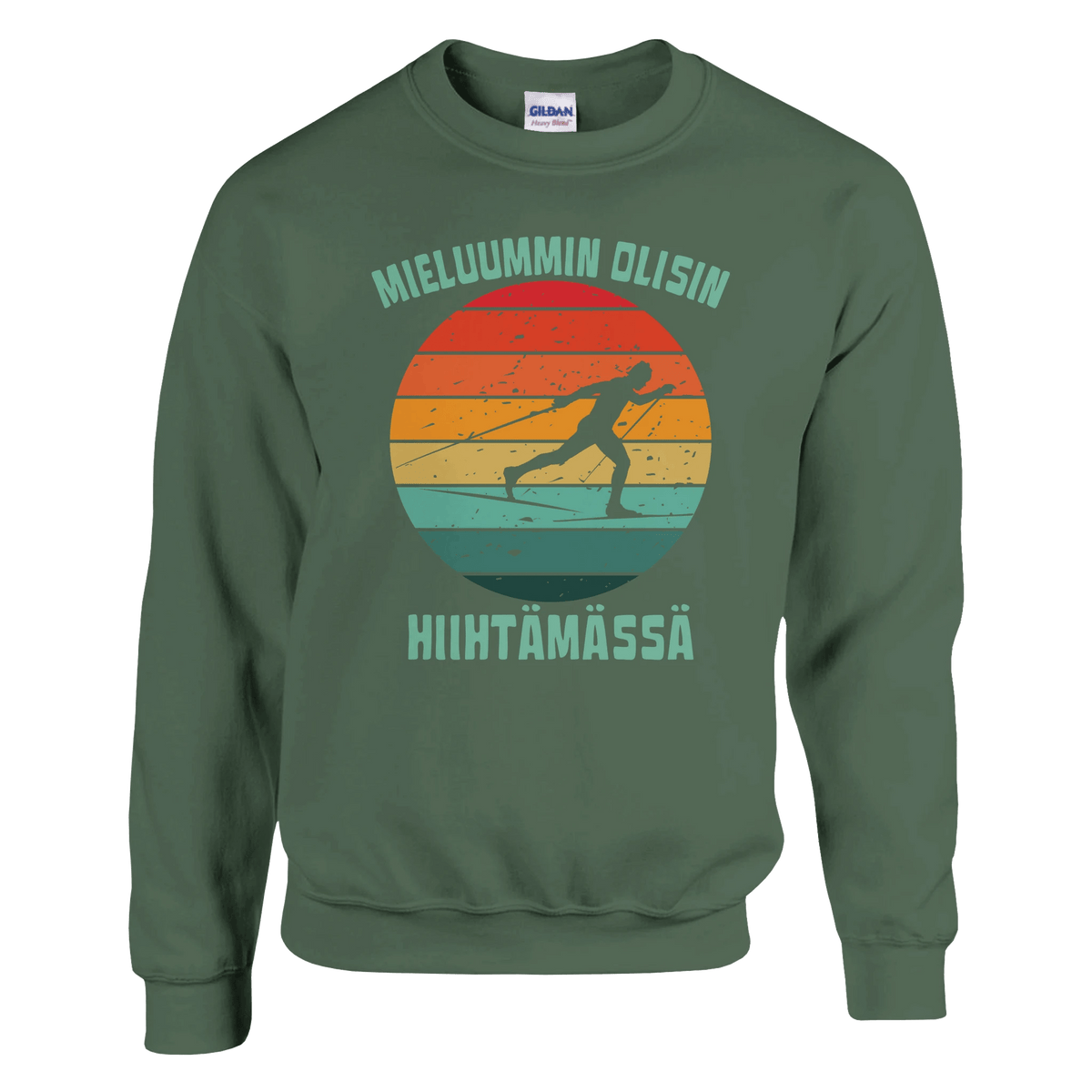 Mieluummin Olisin Hiihtämässä (P) - Collegepaita - Mun Paita