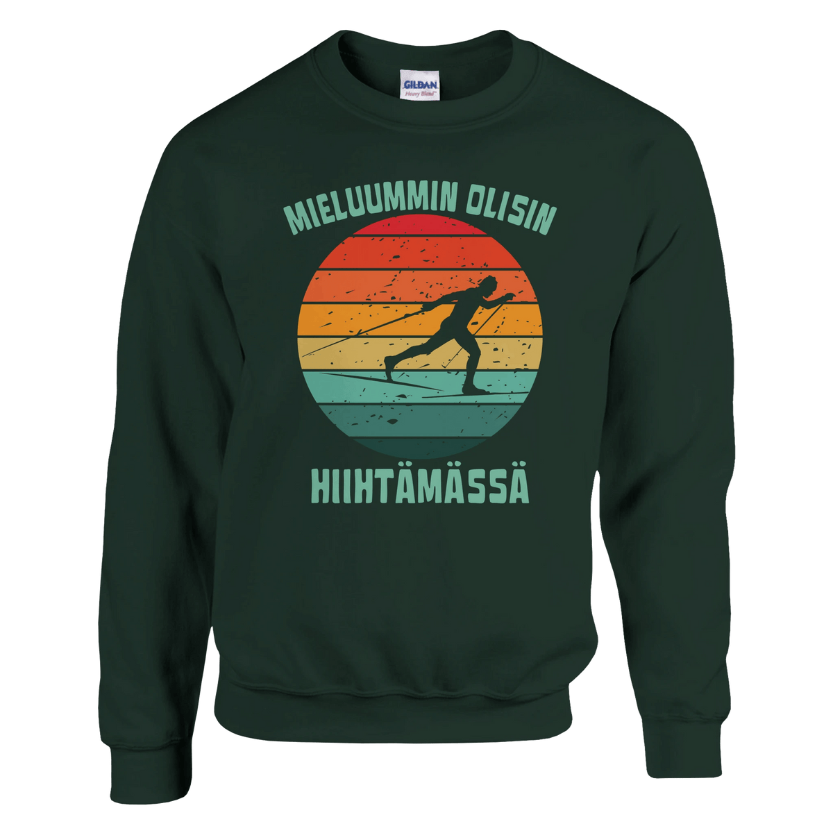 Mieluummin Olisin Hiihtämässä (P) - Collegepaita - Mun Paita