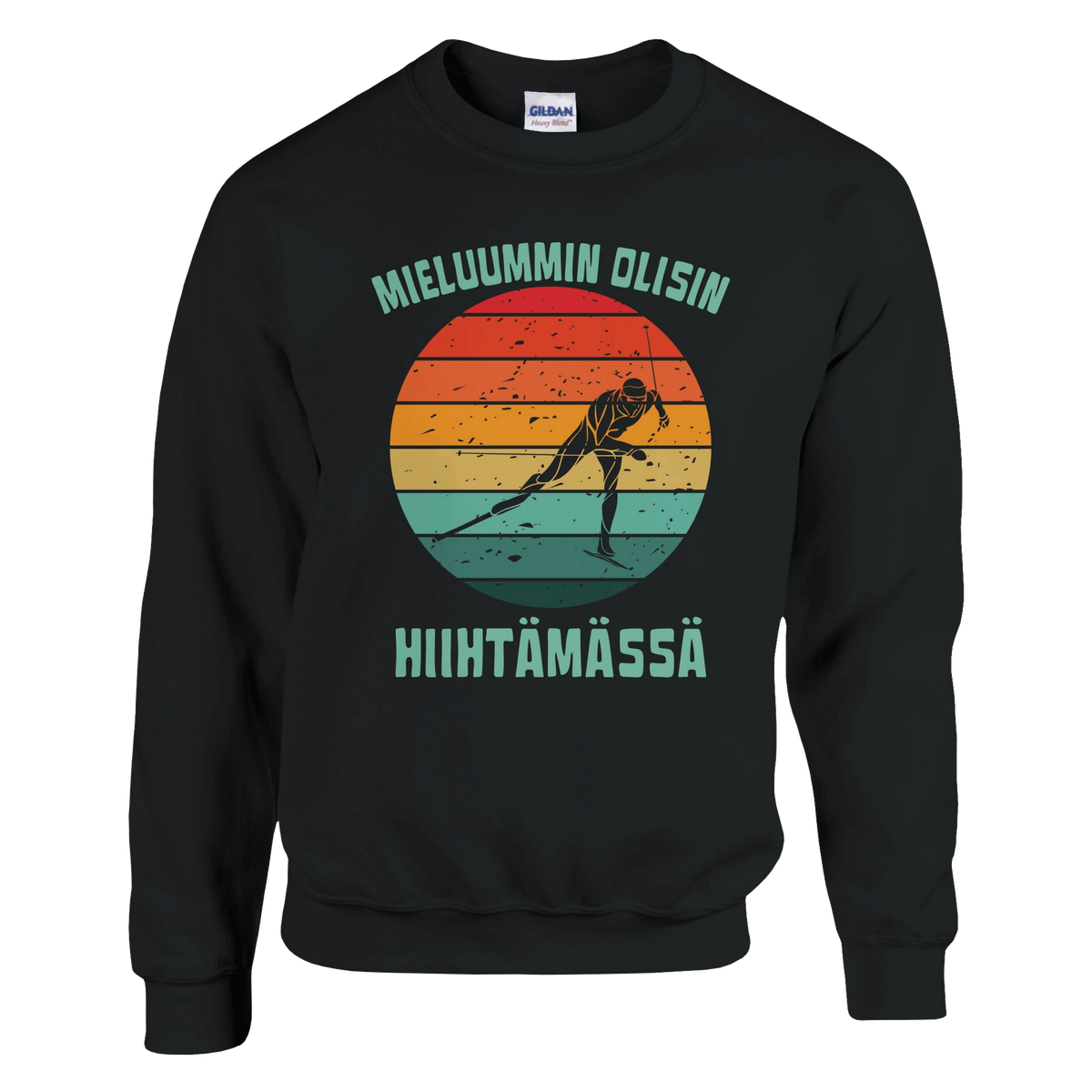 Mieluummin Olisin Hiihtämässä (V) - Collegepaita - Mun Paita