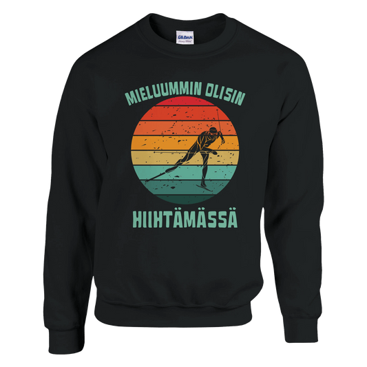 Mieluummin Olisin Hiihtämässä (V) - Collegepaita - Mun Paita