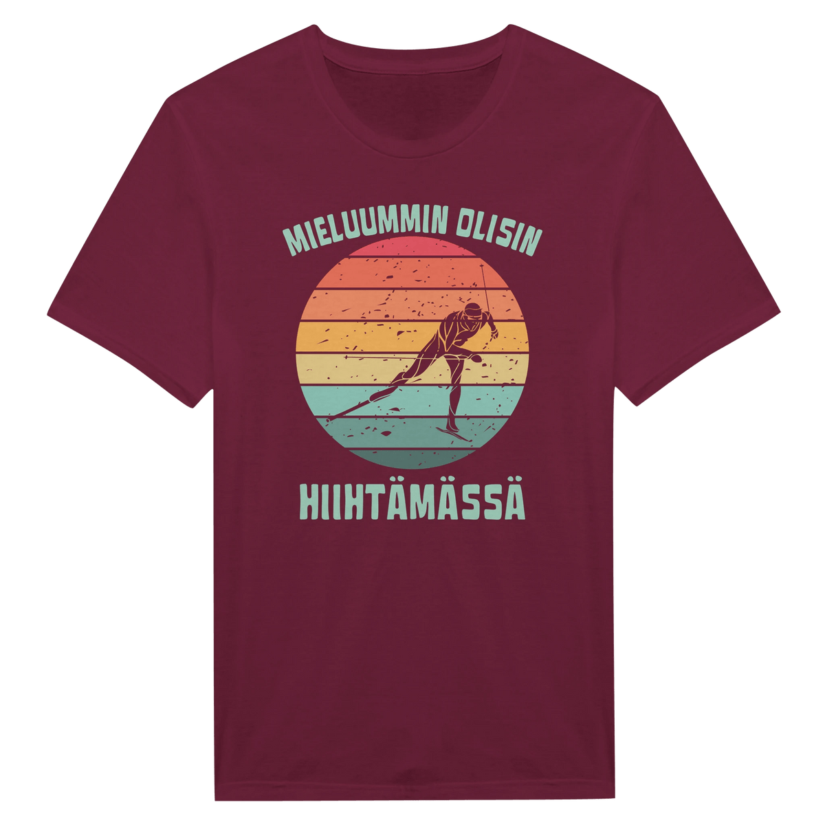 Mieluummin Olisin Hiihtämässä (V) - Miesten T - paita - Mun Paita