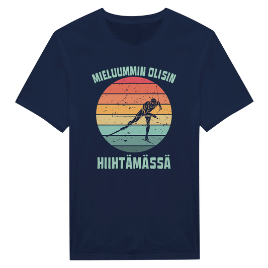 Mieluummin Olisin Hiihtämässä (V) - Miesten T - paita - Mun Paita