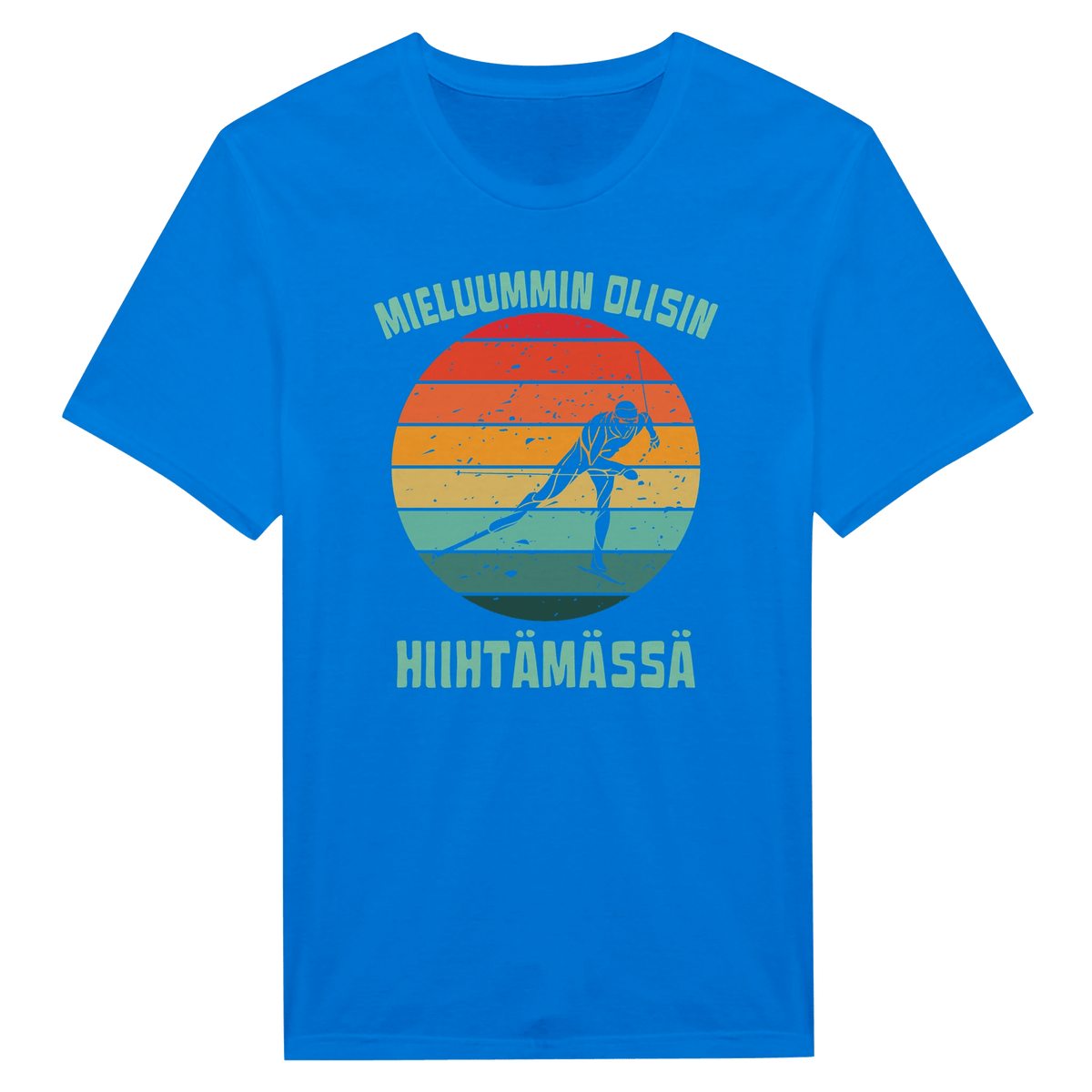 Mieluummin Olisin Hiihtämässä (V) - Miesten T - paita - Mun Paita