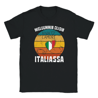 Mieluummin Olisin Italiassa - Miesten T - paita - Mun Paita