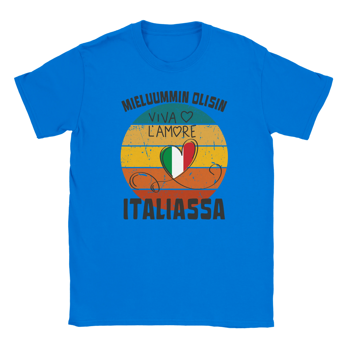 Mieluummin Olisin Italiassa - Miesten T - paita - Mun Paita