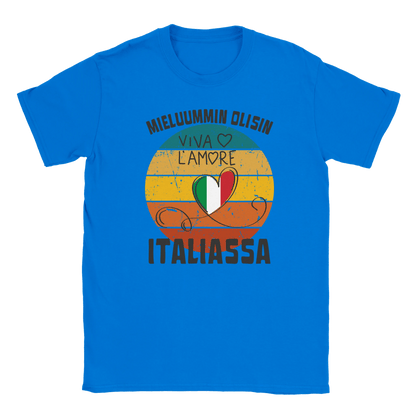 Mieluummin Olisin Italiassa - Miesten T - paita - Mun Paita