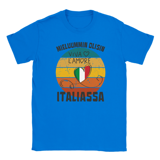 Mieluummin Olisin Italiassa - Miesten T - paita - Mun Paita