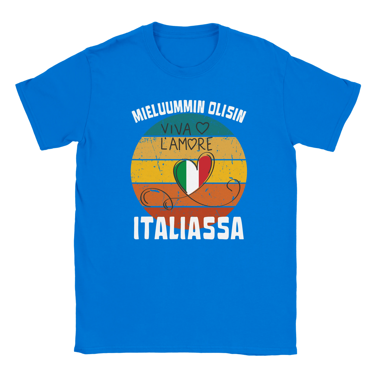 Mieluummin Olisin Italiassa - Miesten T - paita - Mun Paita