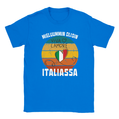 Mieluummin Olisin Italiassa - Miesten T - paita - Mun Paita