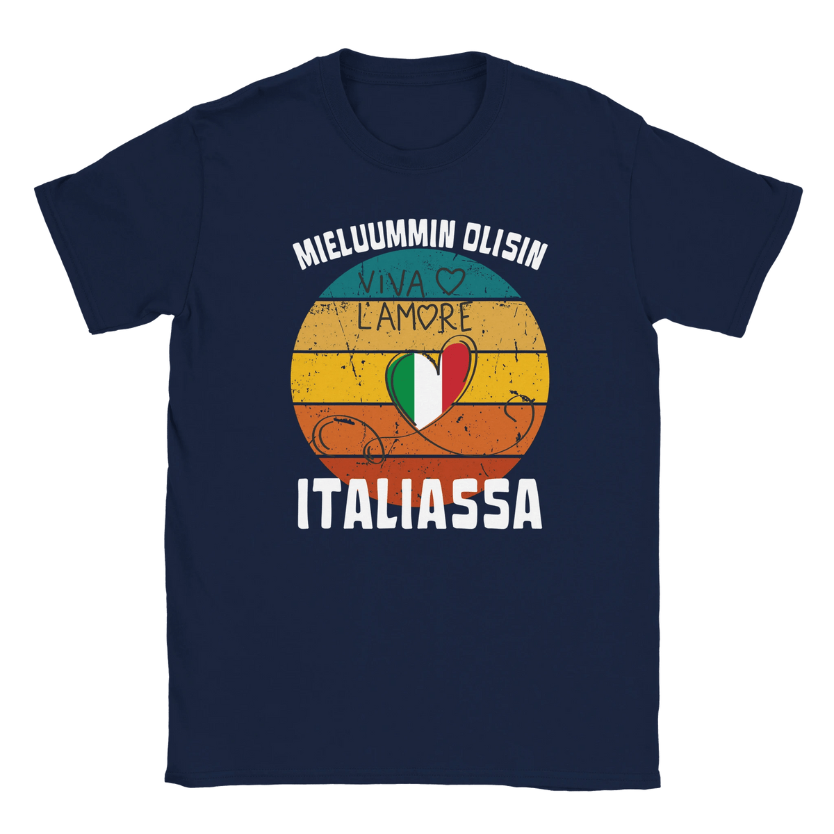 Mieluummin Olisin Italiassa - Miesten T - paita - Mun Paita