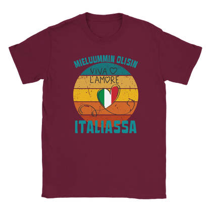 Mieluummin Olisin Italiassa - Miesten T - paita - Mun Paita