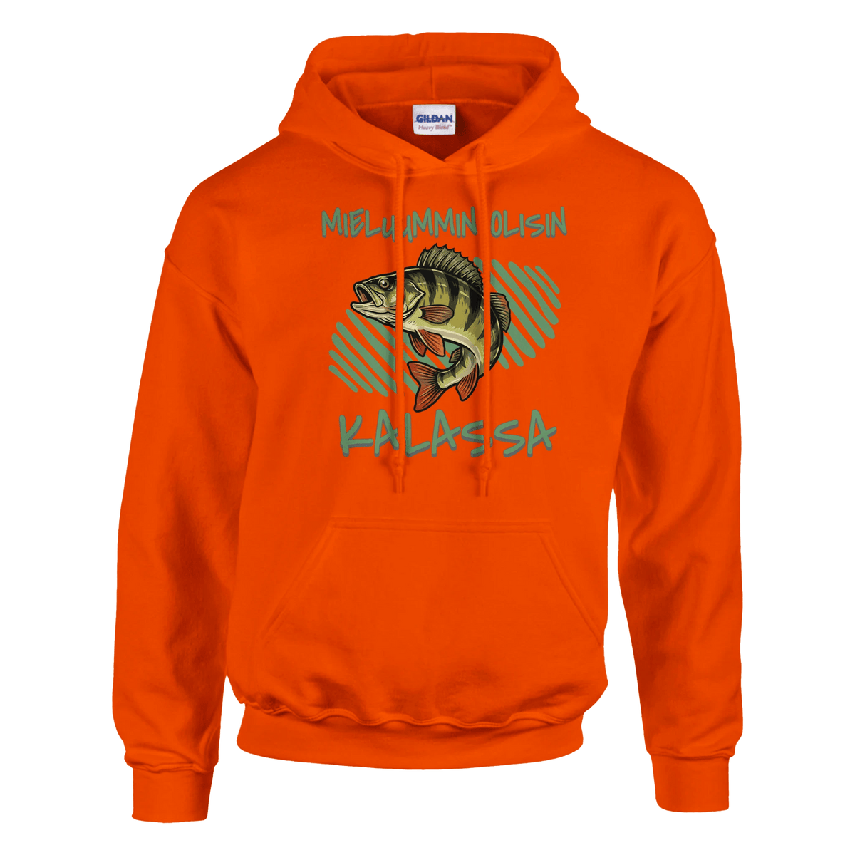 Mieluummin Olisin Kalassa - Ahven - Huppari - Mun Paita
