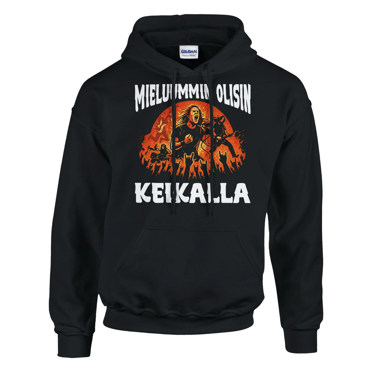Mieluummin Olisin Keikalla - Huppari - Mun Paita