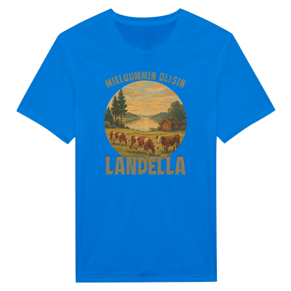 Mieluummin Olisin Landella 2 - Miesten T - paita - Mun Paita