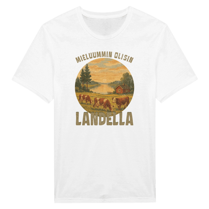 Mieluummin Olisin Landella 2 - Miesten T - paita - Mun Paita