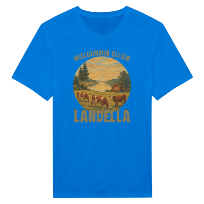 Mieluummin Olisin Landella 2 - Miesten T - paita - Mun Paita