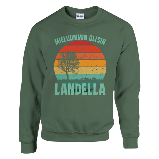 Mieluummin Olisin Landella - Collegepaita - Mun Paita