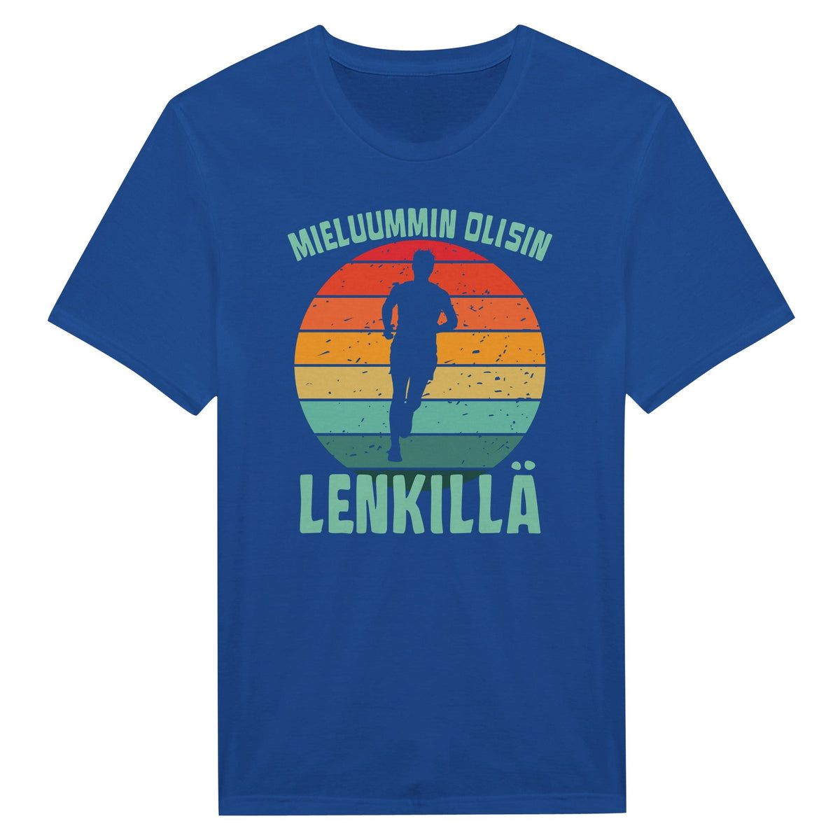 Mieluummin Olisin Lenkillä - Miesten T - paita - Mun Paita