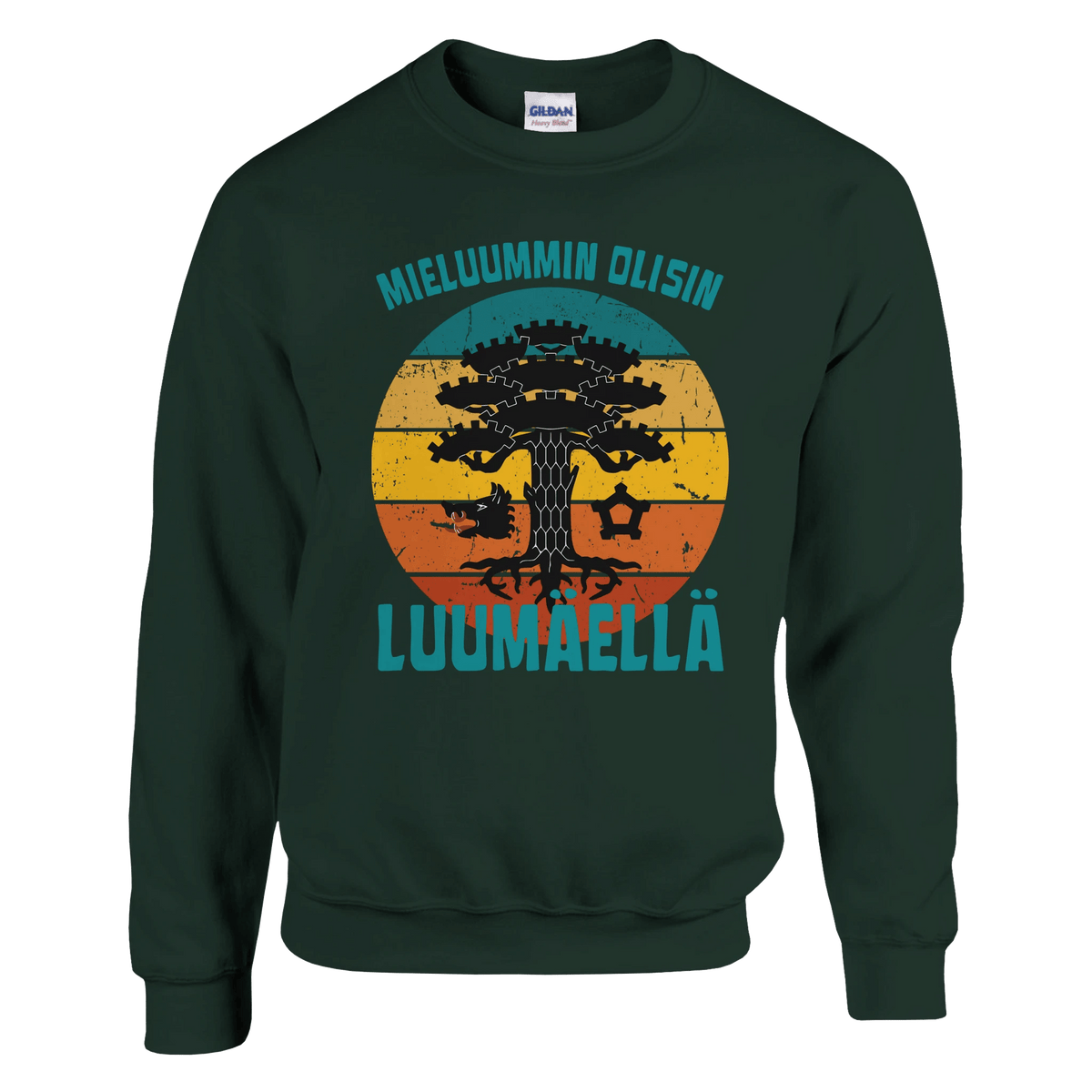 Mieluummin Olisin Luumäellä - Collegepaita - Mun Paita