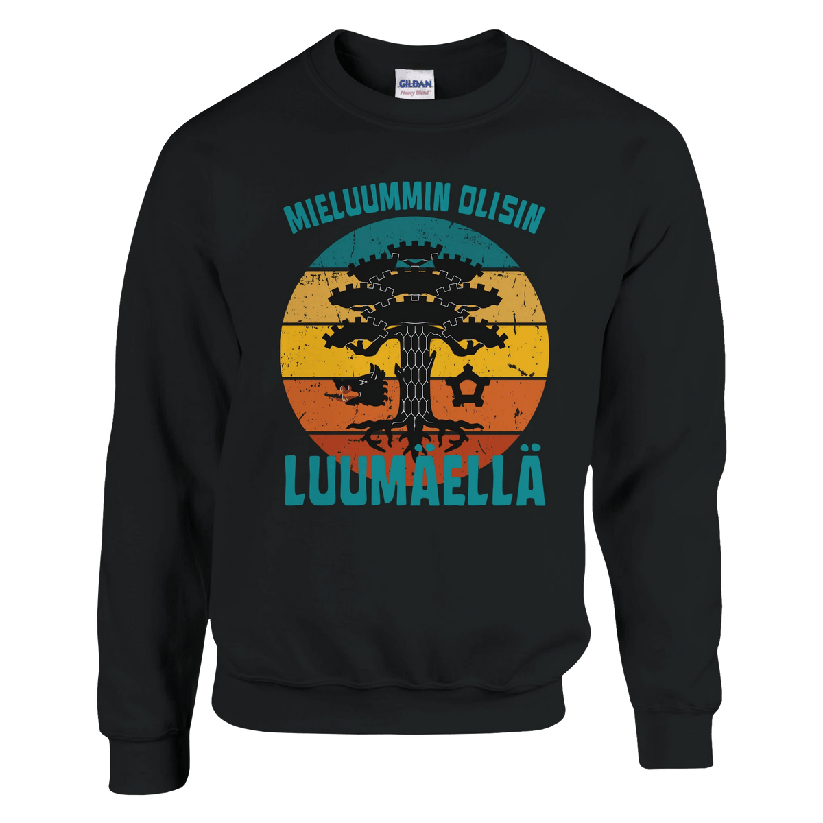 Mieluummin Olisin Luumäellä - Collegepaita - Mun Paita