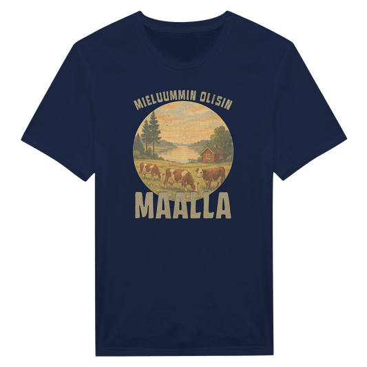 Mieluummin Olisin Maalla 2 - Miesten T - paita - Mun Paita