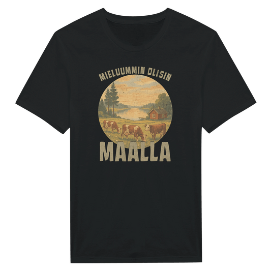 Mieluummin Olisin Maalla 2 - Miesten T - paita - Mun Paita