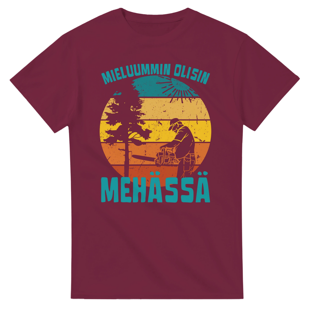 Mieluummin Olisin Mehässä - 3XL - 5XL T - Paita - Mun Paita