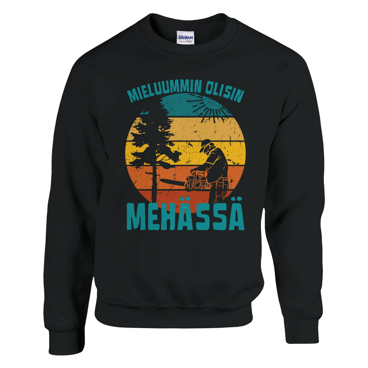 Mieluummin Olisin Mehässä - Collegepaita - Mun Paita