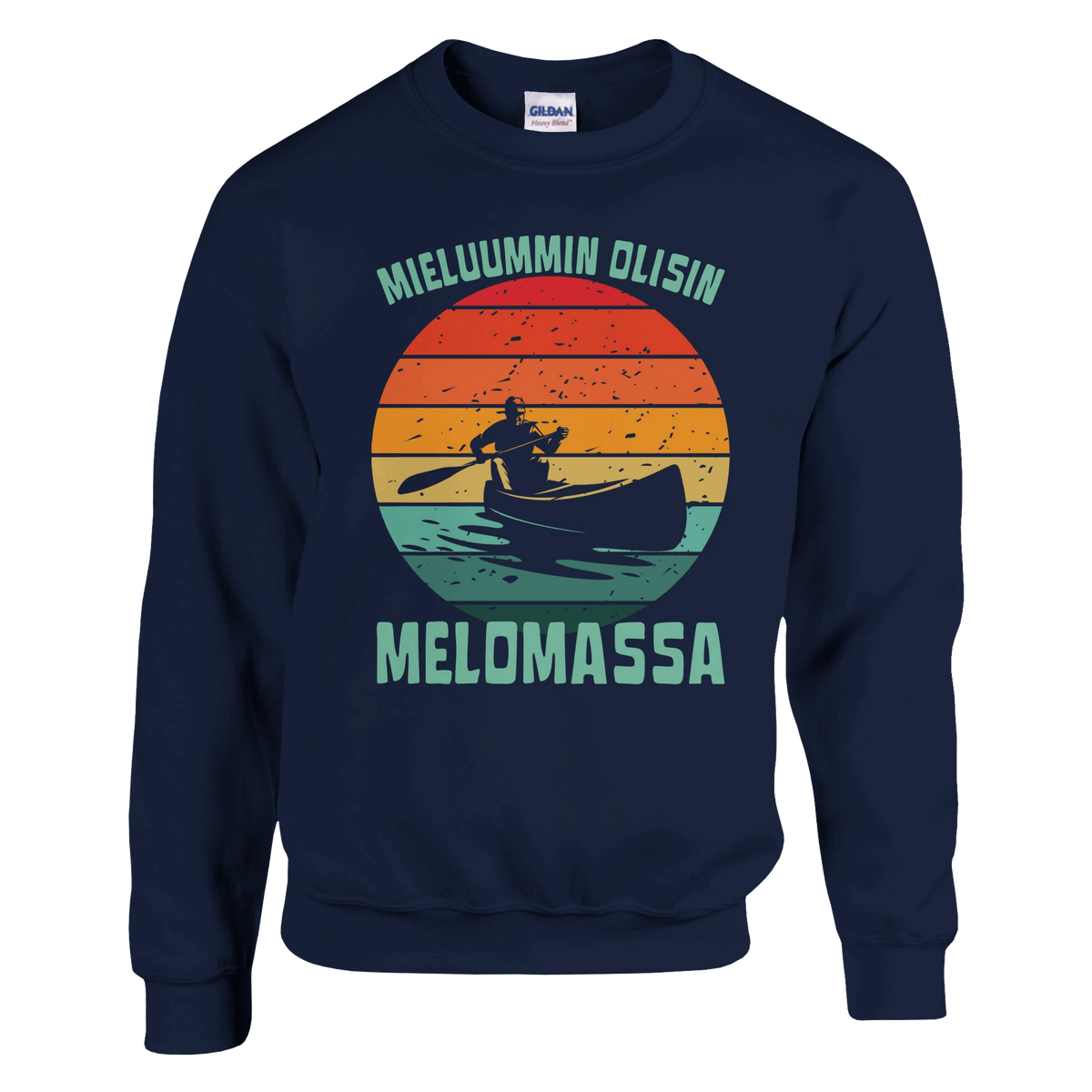 Mieluummin Olisin Melomassa v.1 - Collegepaita - Mun Paita