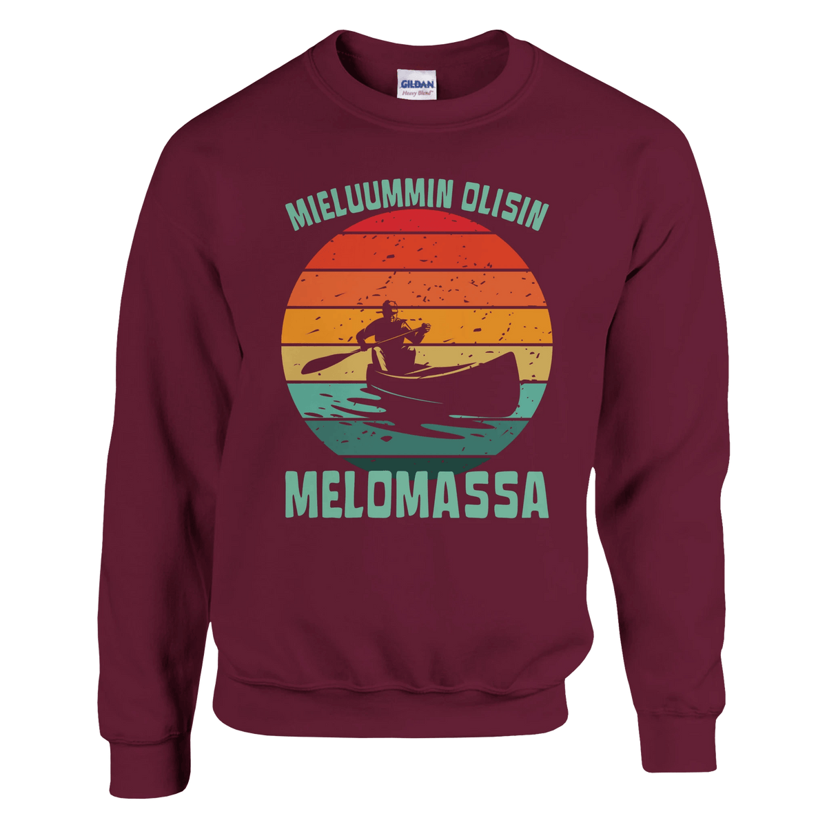 Mieluummin Olisin Melomassa v.1 - Collegepaita - Mun Paita