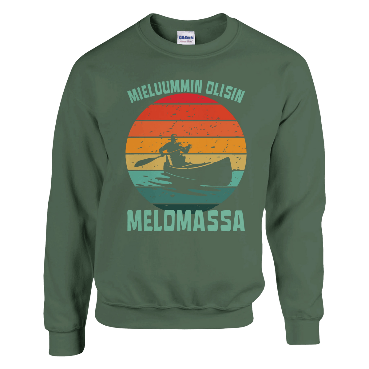 Mieluummin Olisin Melomassa v.1 - Collegepaita - Mun Paita