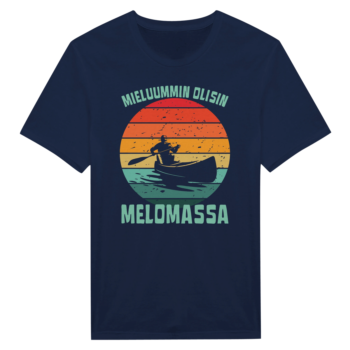 Mieluummin Olisin Melomassa v.1 - Miesten T - paita - Mun Paita