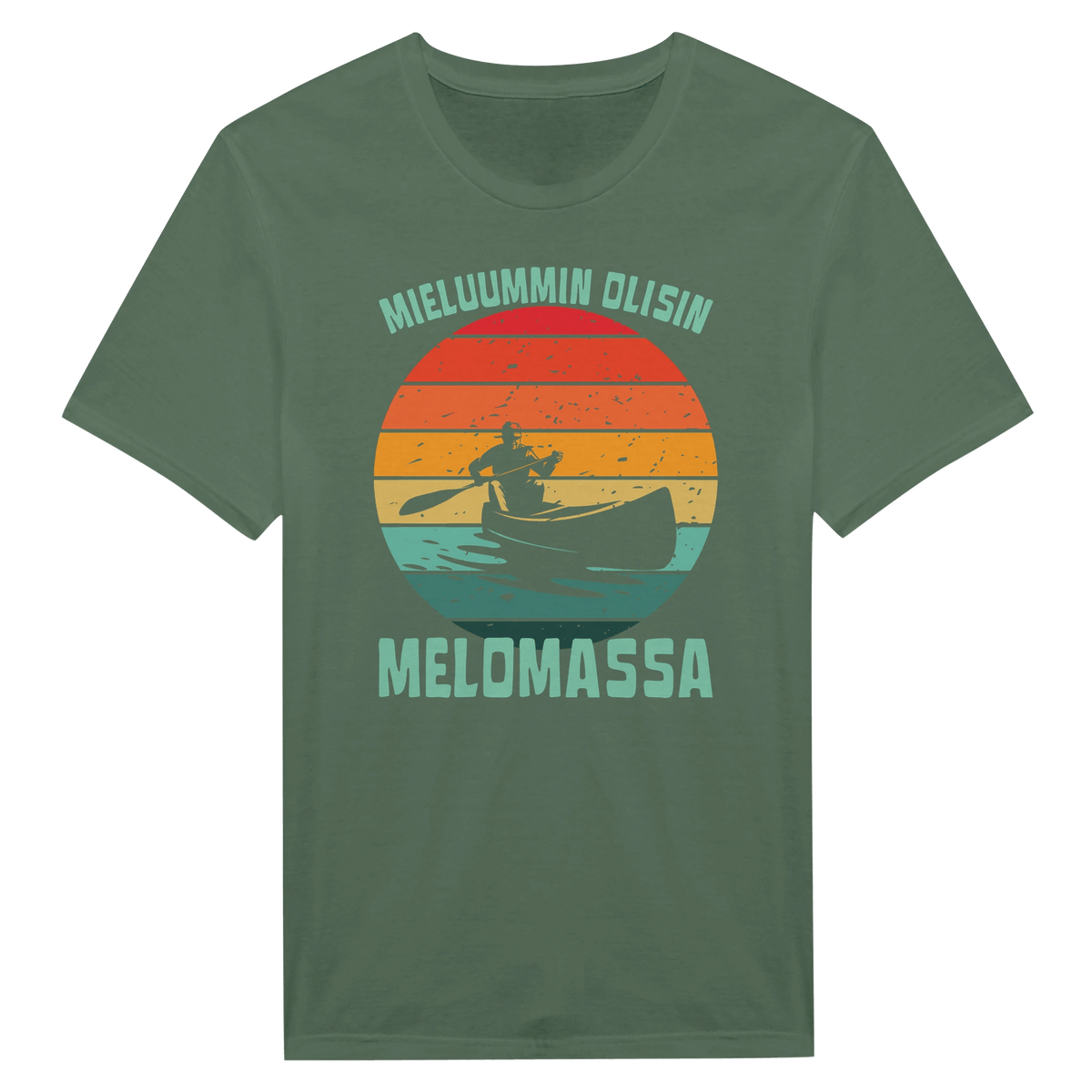 Mieluummin Olisin Melomassa v.1 - Miesten T - paita - Mun Paita