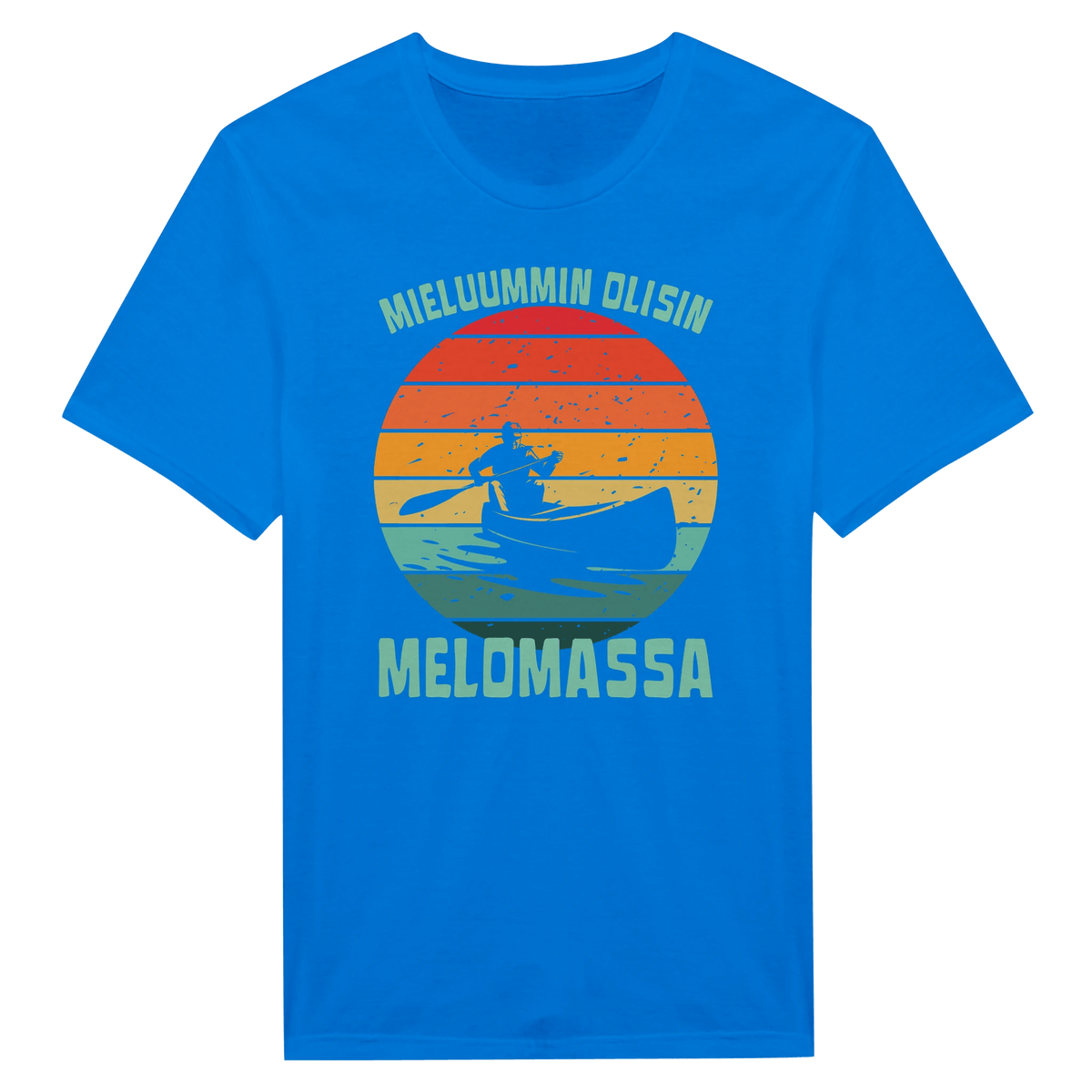 Mieluummin Olisin Melomassa v.1 - Miesten T - paita - Mun Paita